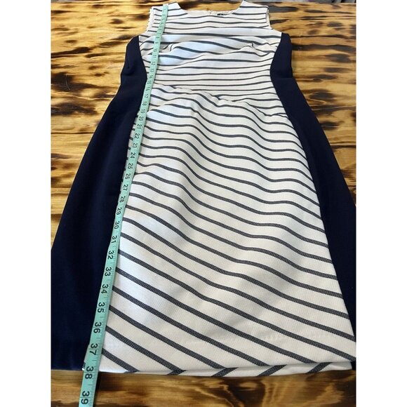 Lauren Ralph‎ Lauren Women Stripe Dress Formal Party Cocktail Size 10 Wedding - Picture 3 of 11